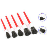 Maxbell Red Color Car Automobile Detailing Brush Accessories with Hole On Handle
