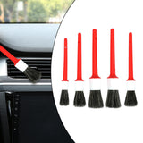Maxbell Red Color Car Automobile Detailing Brush Accessories with Hole On Handle