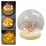 Maxbell Artificial Flowers with LED Light Tulips for Valentines Day Anniversary