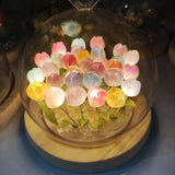 Maxbell Artificial Flowers with LED Light Tulips for Valentines Day Anniversary