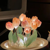 Maxbell Artificial Flowers with LED Light Tulips for Valentines Day Anniversary