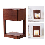 Maxbell Wax Melt Candle Warmer Lamp Metal Lampshade Table Light Home Decor brown