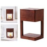 Maxbell Wax Melt Candle Warmer Lamp Metal Lampshade Table Light Home Decor brown