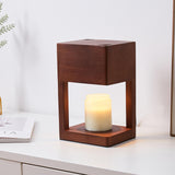 Maxbell Wax Melt Candle Warmer Lamp Metal Lampshade Table Light Home Decor brown