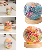 Maxbell Romantic Mosaic Glass Candle Holder Centerpiece Decor for Event Dinner A