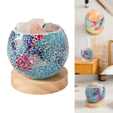 Maxbell Romantic Mosaic Glass Candle Holder Centerpiece Decor for Event Dinner A