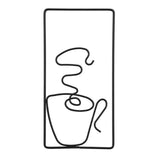 Maxbell Modern Metal Wall Art Decors Line Wall Sculptures for Office Bedroom style I