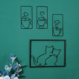 Maxbell Modern Metal Wall Art Decors Line Wall Sculptures for Office Bedroom style I