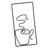 Maxbell Modern Metal Wall Art Decors Line Wall Sculptures for Office Bedroom style I