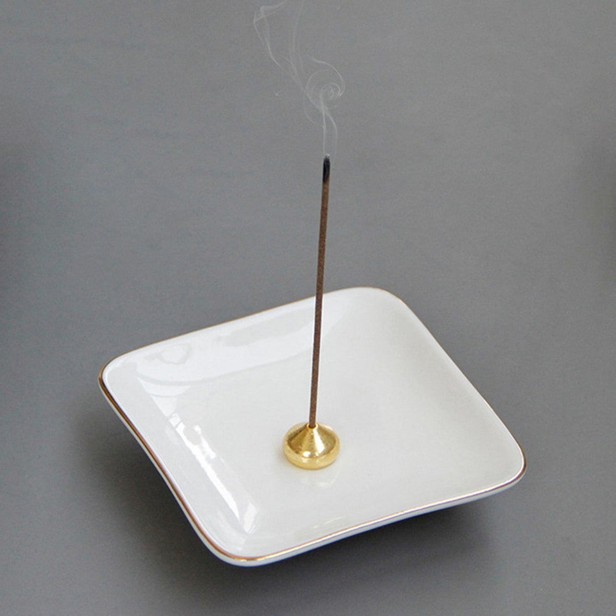 Maxbell Ceramic Incense Sticks Burner Censer Holder Tray for Meditation Ornament