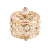 Maxbell Crystal Jewelry Box Organizer Trinket Box for Rings Earrings Home 8cmx9.5cm