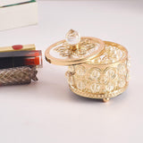 Maxbell Crystal Jewelry Box Organizer Trinket Box for Rings Earrings Home 8cmx9.5cm