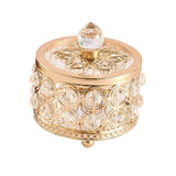 Maxbell Crystal Jewelry Box Organizer Trinket Box for Rings Earrings Home 8cmx9.5cm