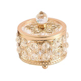 Maxbell Crystal Jewelry Box Organizer Trinket Box for Rings Earrings Home 8cmx9.5cm