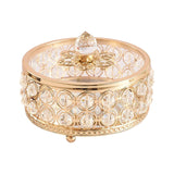 Maxbell Crystal Jewelry Box Organizer Trinket Box for Rings Earrings Home 12cmx9.5cm