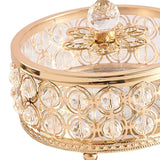 Maxbell Crystal Jewelry Box Organizer Trinket Box for Rings Earrings Home 12cmx9.5cm