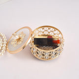 Maxbell Crystal Jewelry Box Organizer Trinket Box for Rings Earrings Home 10cmx9.5cm