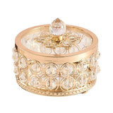 Maxbell Crystal Jewelry Box Organizer Trinket Box for Rings Earrings Home 10cmx9.5cm