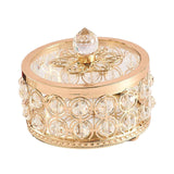 Maxbell Crystal Jewelry Box Organizer Trinket Box for Rings Earrings Home 10cmx9.5cm