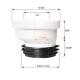 Maxbell Offset Toilet Flange Connector Tub Waste Drain System Shift 2.5cm