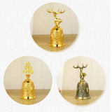 Maxbell Loud Hand Bell Call Service Christmas Ornament Handbell Deer Golden