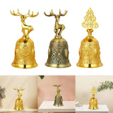 Maxbell Loud Hand Bell Call Service Christmas Ornament Handbell Deer Golden