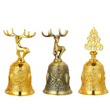 Maxbell Loud Hand Bell Call Service Christmas Ornament Handbell Deer Golden