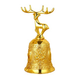 Maxbell Loud Hand Bell Call Service Christmas Ornament Handbell Deer Golden