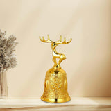 Maxbell Loud Hand Bell Call Service Christmas Ornament Handbell Deer Golden