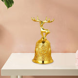 Maxbell Loud Hand Bell Call Service Christmas Ornament Handbell Deer Golden