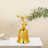 Maxbell Loud Hand Bell Call Service Christmas Ornament Handbell Deer Golden