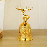 Maxbell Loud Hand Bell Call Service Christmas Ornament Handbell Deer Golden