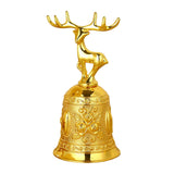 Maxbell Loud Hand Bell Call Service Christmas Ornament Handbell Deer Golden