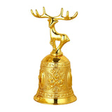 Maxbell Loud Hand Bell Call Service Christmas Ornament Handbell Deer Golden