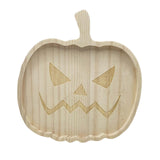 Maxbell Halloween Plate Wooden Table Decorations Tableware Dinner Plate Pumpkin