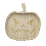 Maxbell Halloween Plate Wooden Table Decorations Tableware Dinner Plate Pumpkin