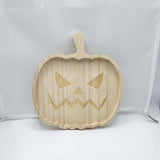 Maxbell Halloween Plate Wooden Table Decorations Tableware Dinner Plate Pumpkin