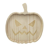 Maxbell Halloween Plate Wooden Table Decorations Tableware Dinner Plate Pumpkin