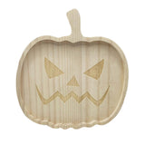 Maxbell Halloween Plate Wooden Table Decorations Tableware Dinner Plate Pumpkin