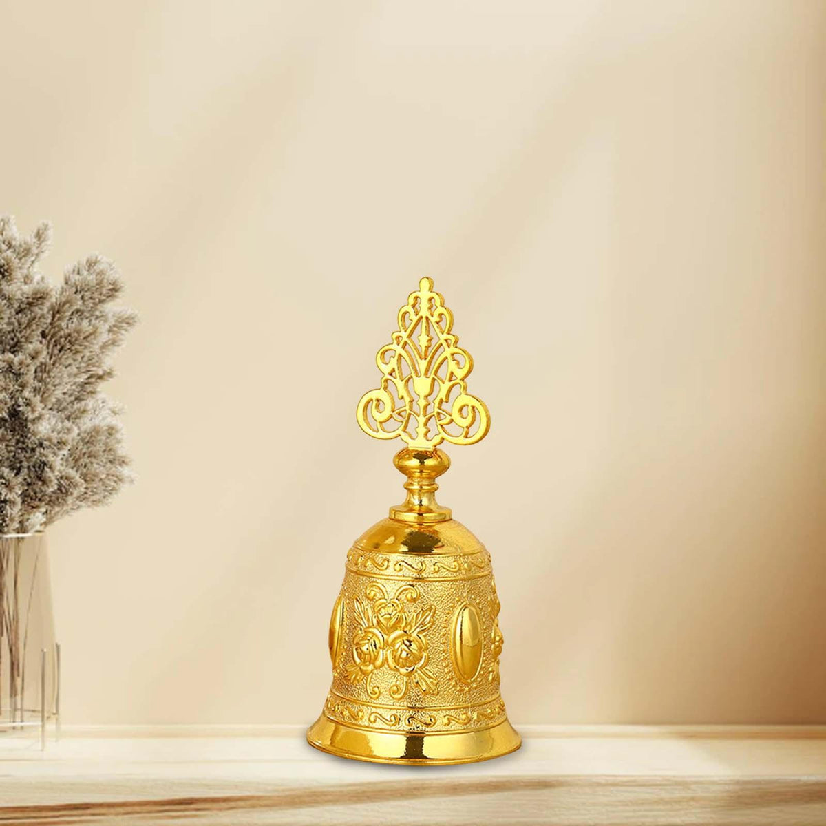 Maxbell Loud Hand Bell Call Service Christmas Ornament Handbell Tree Golden
