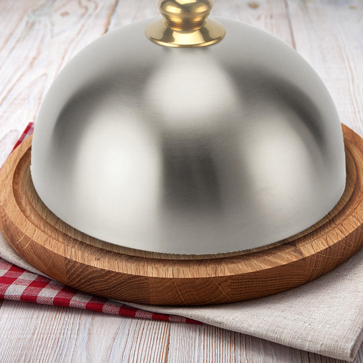 Maxbell Cheese Melting Dome Prevents Splatter with Handle for Hotel Home  28cm