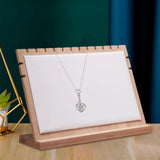 Maxbell Necklace Pendant Display Stand Multiple Necklace Bust Holder for Store White