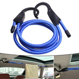 Maxbell Rubber Elastic Strap Bungee Straps Tie Downs Belt for Motorbike RV Blue 3meter