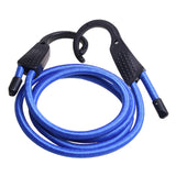 Maxbell Rubber Elastic Strap Bungee Straps Tie Downs Belt for Motorbike RV Blue 3meter