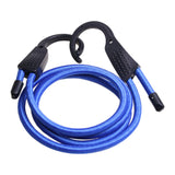 Maxbell Rubber Elastic Strap Bungee Straps Tie Downs Belt for Motorbike RV Blue 3meter