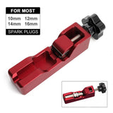 Maxbell Universal Spark Plug Gapping Tool for 10mm 12mm 14mm 16mm Premium Red