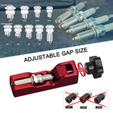 Maxbell Universal Spark Plug Gapping Tool for 10mm 12mm 14mm 16mm Premium Red
