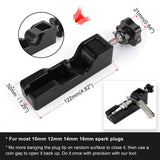 Maxbell Universal Spark Plug Gapping Tool for 10mm 12mm 14mm 16mm Premium Black