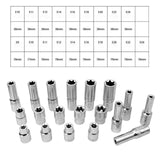 Maxbell Female Bit Socket Set Steel External Star Socket Set