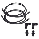 Maxbell 6AN PTFE Line Fitting Kit AN6 PTFE Hose End Fitting Straight Replaces Black